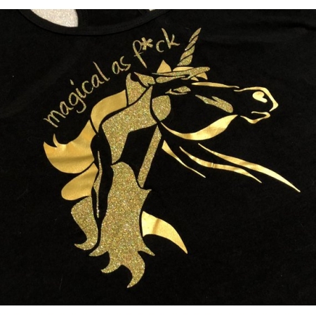 Booty Candy ‘Gold Hidden Pole Dancer Unicorn Tank’