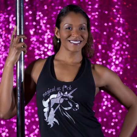 Booty Candy ‘Silver Hidden Pole Dancer Unicorn Tank’