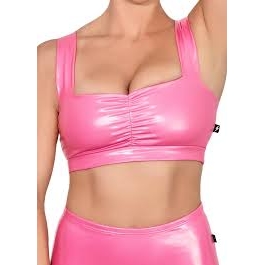 Cleo The Hurricane Pop Liquid Scrunch Front Bra - Bubblegum Pink