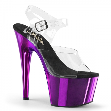 Pleaser Adore 708 Clear/Purple