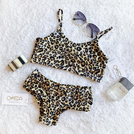 Oksa Shorts Lux - Velvet Leopard