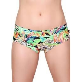 Cleo The Hurricane Power Print Hot Pants- Jumping Jaguar