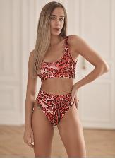 Oksa Shorts Cantry - Red Leopard