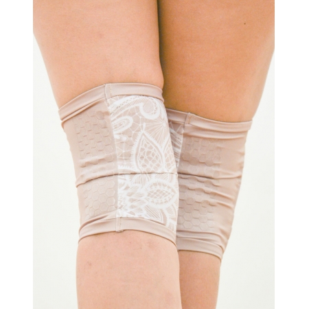 Boomkats Dance Knee Pads - Nude Lace