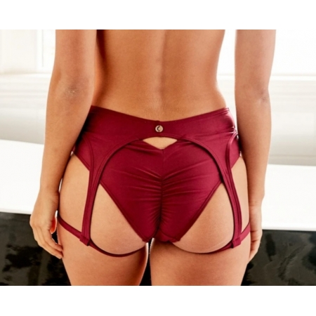 Lunalae Zara Recycled Low Waisted Bottom - Burgundy