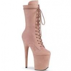 Pleaser Flamingo Faux Suede 1050FS - Dusty Blush