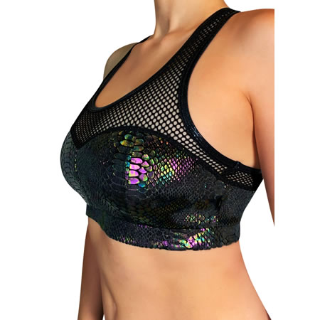 Cleo The Hurricane Queen Anaconda Velvet Heart Breaker Sports Bra